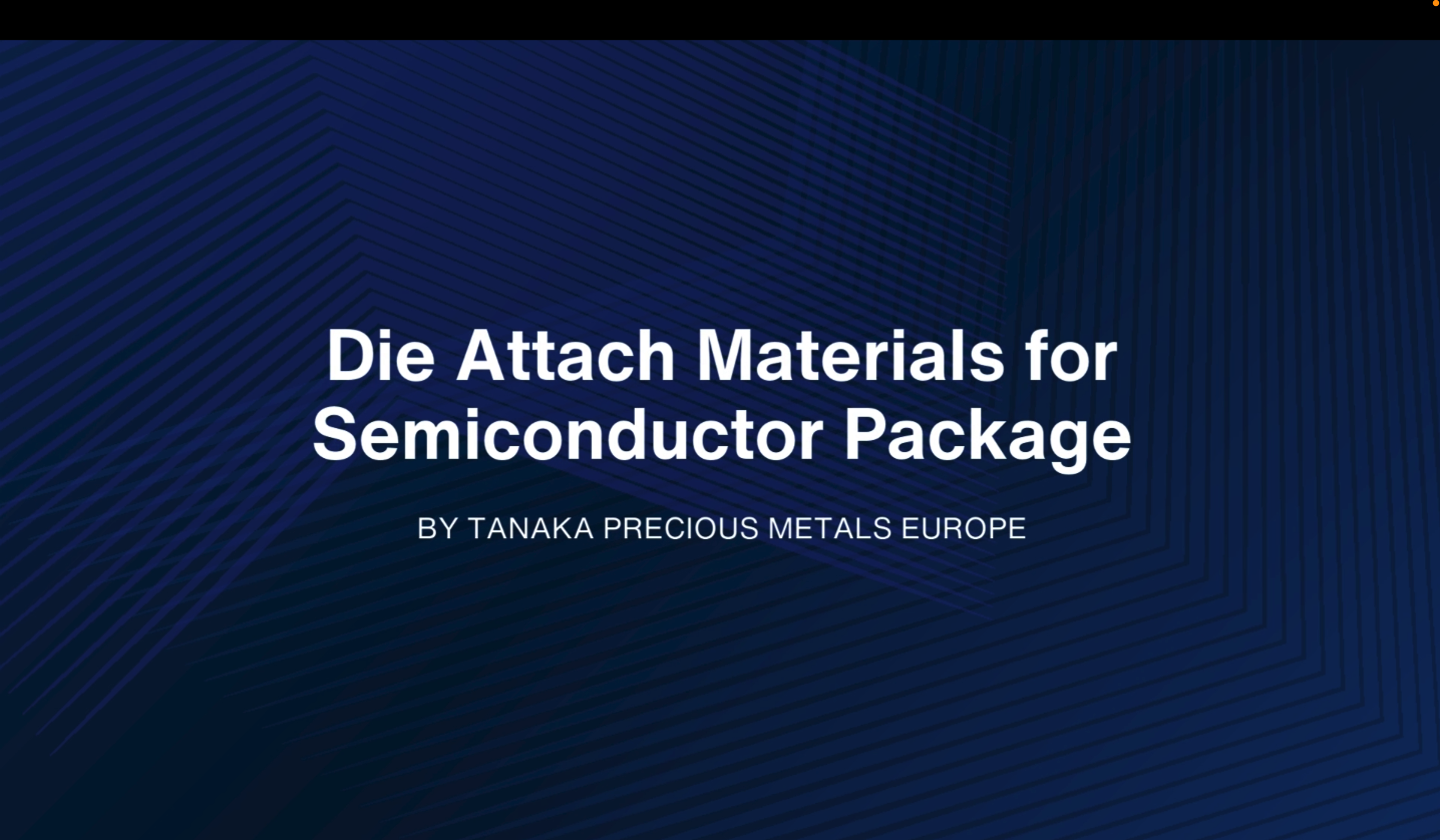 Die Attach Materials for Semiconductor Package